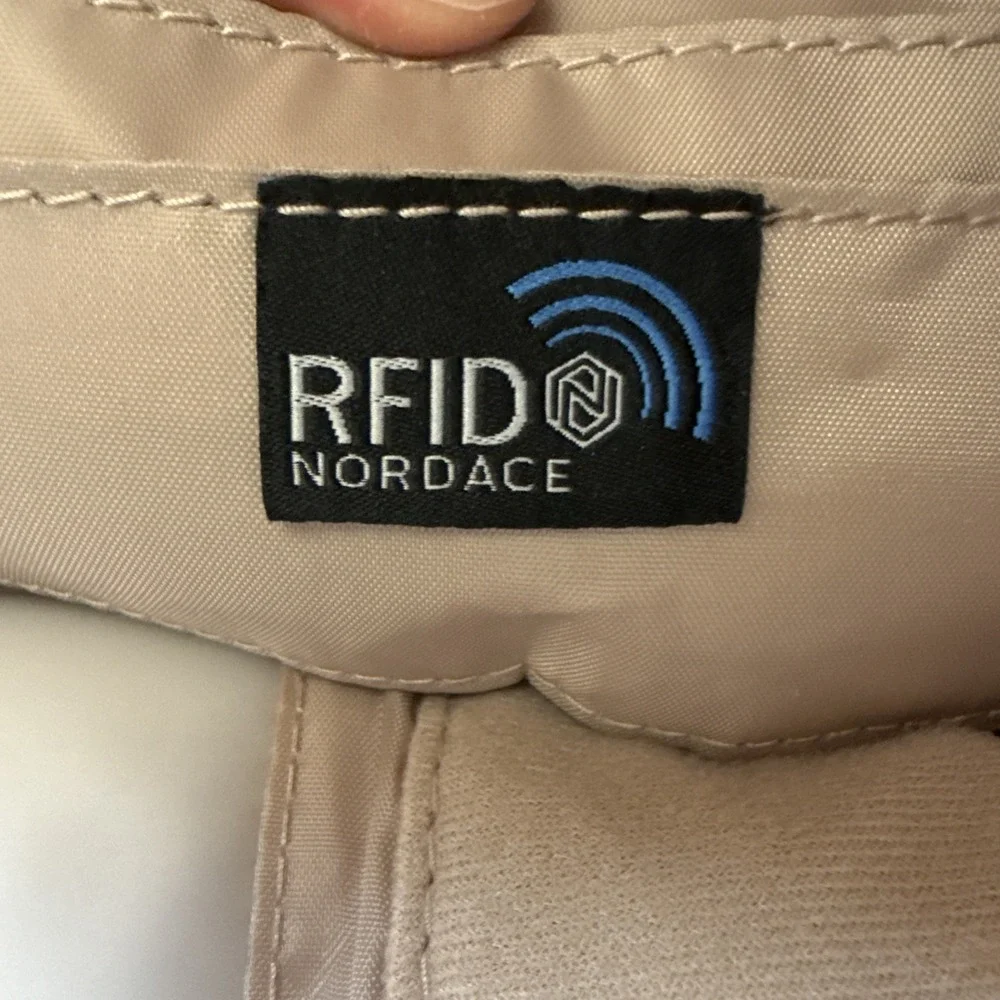 Nordace Siena Smart Tote Bag White Beige Travel Laptop 15 in USB Port NEW